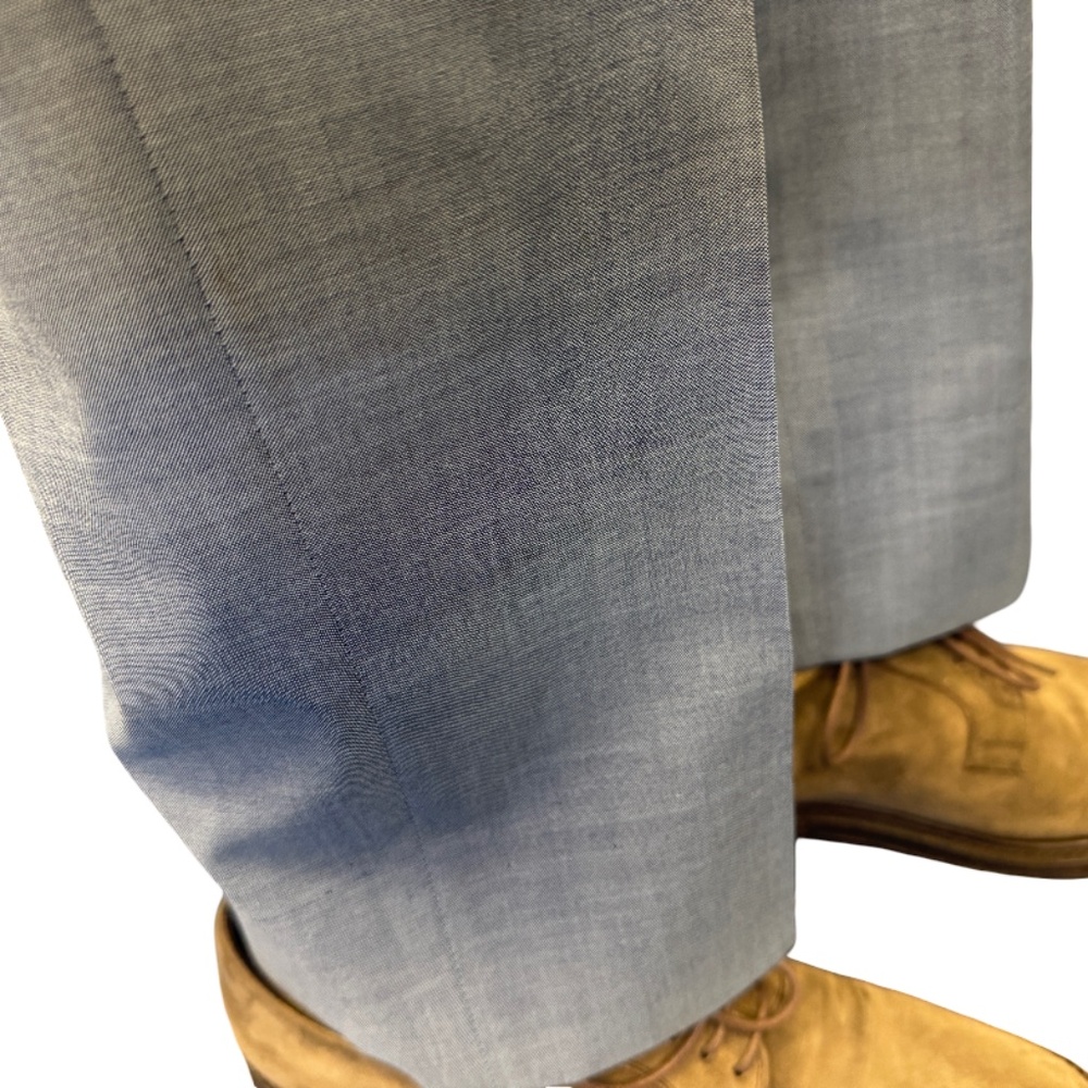 Brioni Men's Wool Blue Pants • Italy • Size 34 R